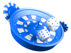 Ruletka, żetony i kości w identyfikacji FS Casino